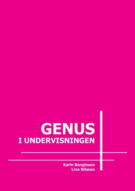 Genus i undervisningen - Genusgruppen