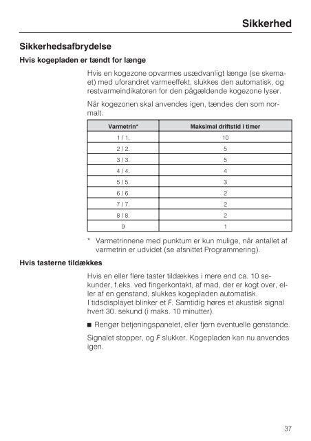 Brugs- og monteringsanvisning Glaskeramisk ... - Hvidt & Frit