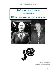 Filmhistoria - Molkoms folkhögskola