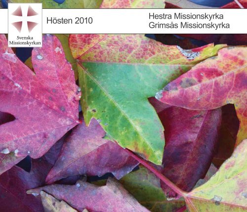 Hösten 2010 - Hestra Missionsförsamling