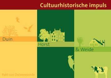 Folder Cultuurhistorische impuls Duin, Horst en Weide - Gemeente ...