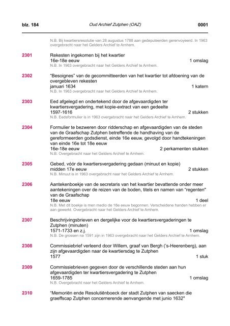 pdf (688,22 kb) - Regionaal Archief Zutphen