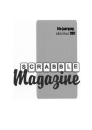 14e jaargang oktober 2011 - Scrabble Bond Nederland