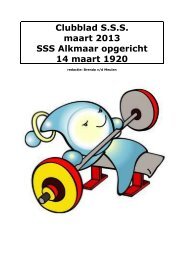 Maart 2013 - SSS Alkmaar