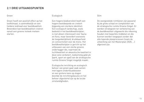 Singel Noord Masterplan Publieke Ruimte - AG Stadsplanning ...