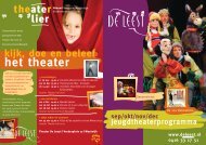 kijk, doe en beleef het theater - Theater De Leest