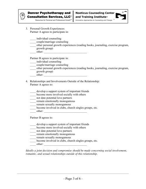THE HEALING SEPARATION: AGREEMENT FORM - Ryan Kennedy