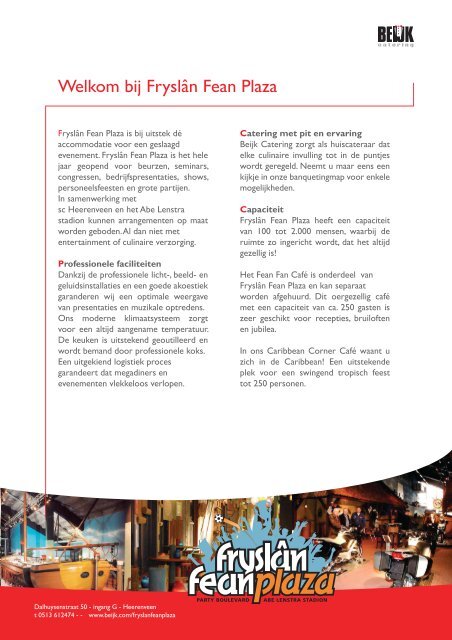 Brochure Beijk - PC - CC - Locaties15-05-2012.indd - Beijk Catering