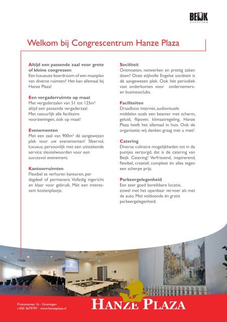 Brochure Beijk - PC - CC - Locaties15-05-2012.indd - Beijk Catering