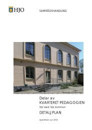 Pedagogien Etapp1 Planbeskrivning - Hjo kommun