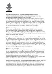 Roller i en dysfunktionell familj