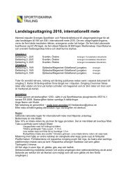 Landslagsuttagning 2010, internationellt mete - Sportfiskarna