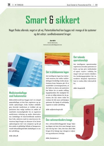 smart & sikkert - Dansk Selskab for Patientsikkerhed