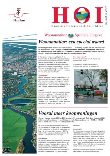 Vooral meer koopwoningen - Gemeente Haarlem