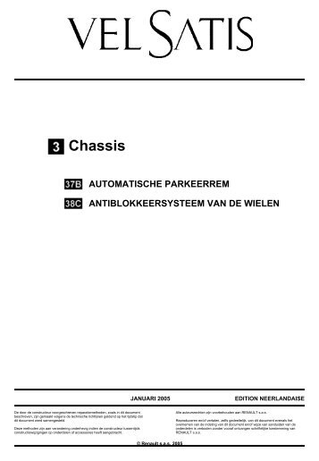 Diagnose - Overzicht van de storingen - Renault Vel Satis