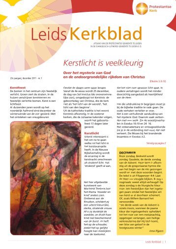 Kerstlicht is veelkleurig - Protestantse Gemeente Leiden