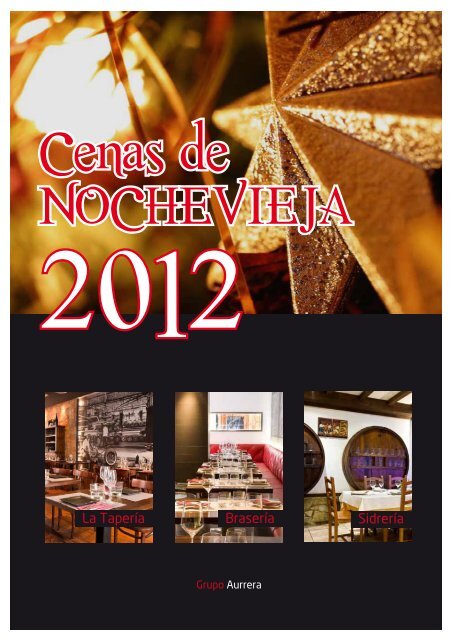Menús de Nochevieja 2012 - Grupo Aurrera