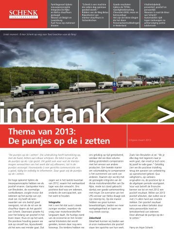 Thema van 2013: De puntjes op de i zetten - Schenk Tanktransport