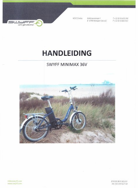handleiding swyff minimax 36v