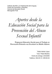 Capítulo 1: El Abuso Sexual Infantil - INAU