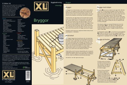 Bryggor - XL Bygg