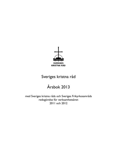 Sveriges kristna råd Årsbok 2013