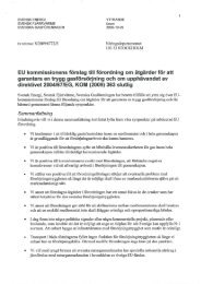 EU kommissionens förslag till förordning om ... - Svensk Energi