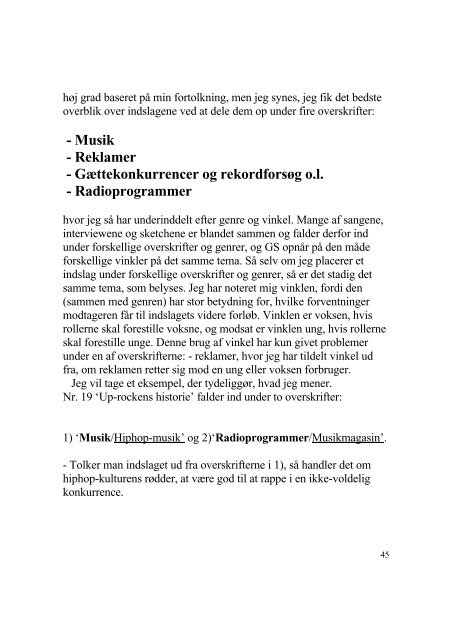 Gramsespektrum En refleksiv satire i dansk ungdomskultur. - Aarhus ...