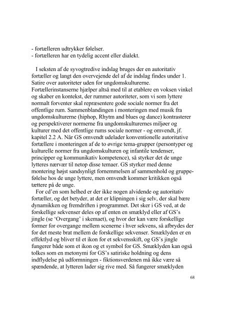 Gramsespektrum En refleksiv satire i dansk ungdomskultur. - Aarhus ...