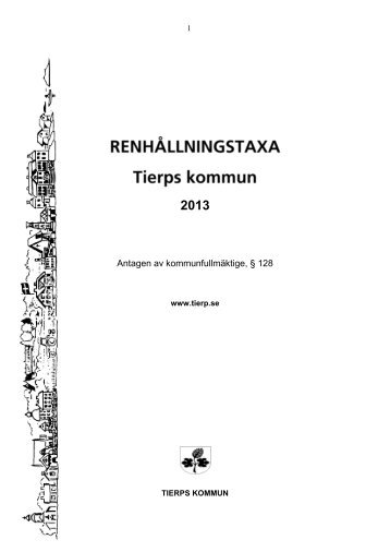 Renhållningstaxa 2013.pdf - Tierps kommun