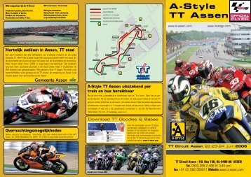 Download hier A-STyle TT Assen folder met alle tijden en info!