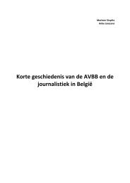 Korte geschiedenis van de AVBB en de journalistiek in België - AJP.be