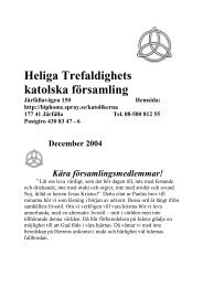 Heliga Trefaldighets katolska församling - Hemsidor - Spray