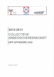 2012-2013 COLLECTIEVE ARBEIDSOVEREENKOMST - CAOweb