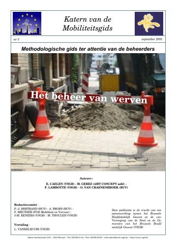 Signalisation chantier - NL - V2 - Bruxelles Mobilité - Région de ...