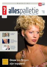 Onze leerlingen zijn toppers! - Magazine Alles Palletie