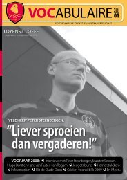 'Veldheer' Peter Steenbergen: Voorjaar 2008: Interviews met ... - VOC