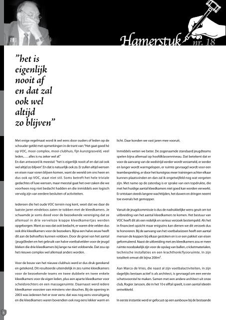 'Veldheer' Peter Steenbergen: Voorjaar 2008: Interviews met ... - VOC
