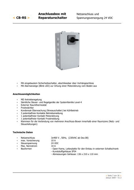 < Level-4 > stufenloser Betrieb - Blanke Steuer-Mess-Regeltechnik