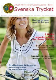 Svenska Trycket nr 3 2010 - Svenska-klubben.ch