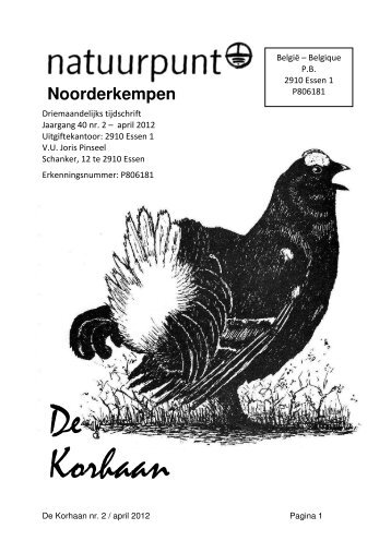 De Korhaan - Natuurpunt - Noorderkempen