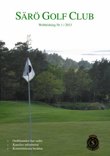 sgc tidning 2013 1E.pub - Särö Golf Club