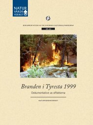 Branden i tyresta 1999 Dokumentation av effekterna ISBN 91-620 ...