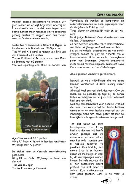 De Groninger 71 nr 3- 2010 - Fokvereniging