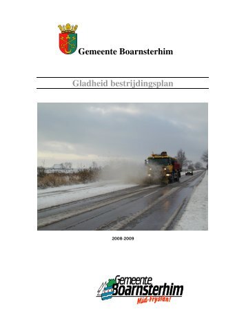 Gladsheidplan 2008- 2009 - Gemeente Boarnsterhim