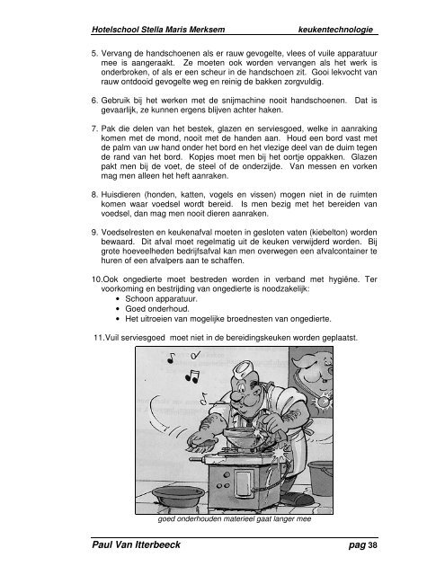 keukentechnologie Deel 1 - Hotelschool Stella Maris Technische ...