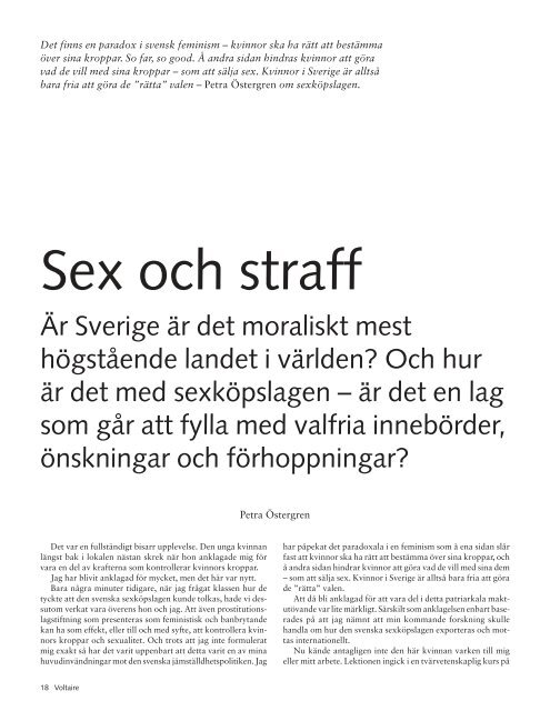 Sex och straff - Petra Östergren