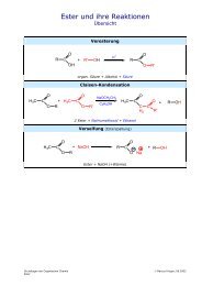 Ester und ihre Reaktionen - biozeugs.de