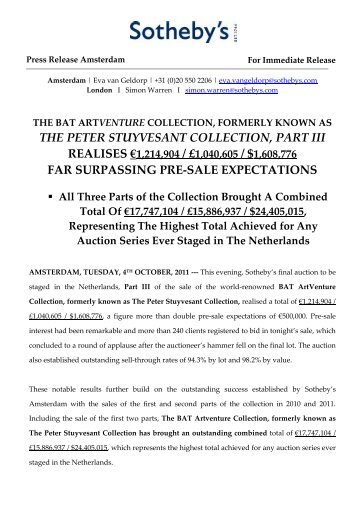 The Bat Artventure Collection, Formerly Known as the Peter ...