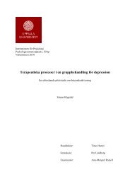 Terapeutiska processer i en gruppbehandling för depression - Helgo